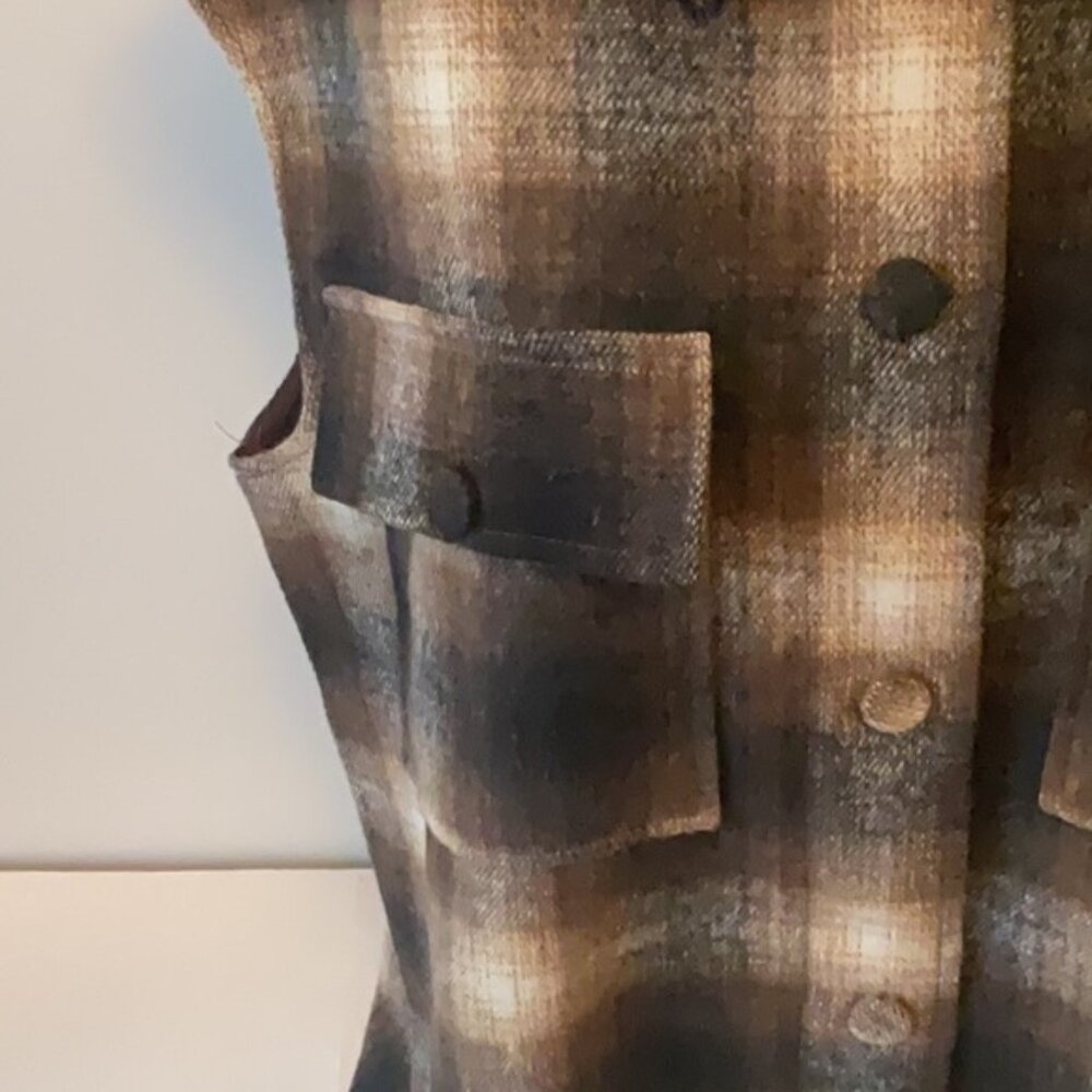 MELLODAY Flannel Vest - Picture 3 of 7